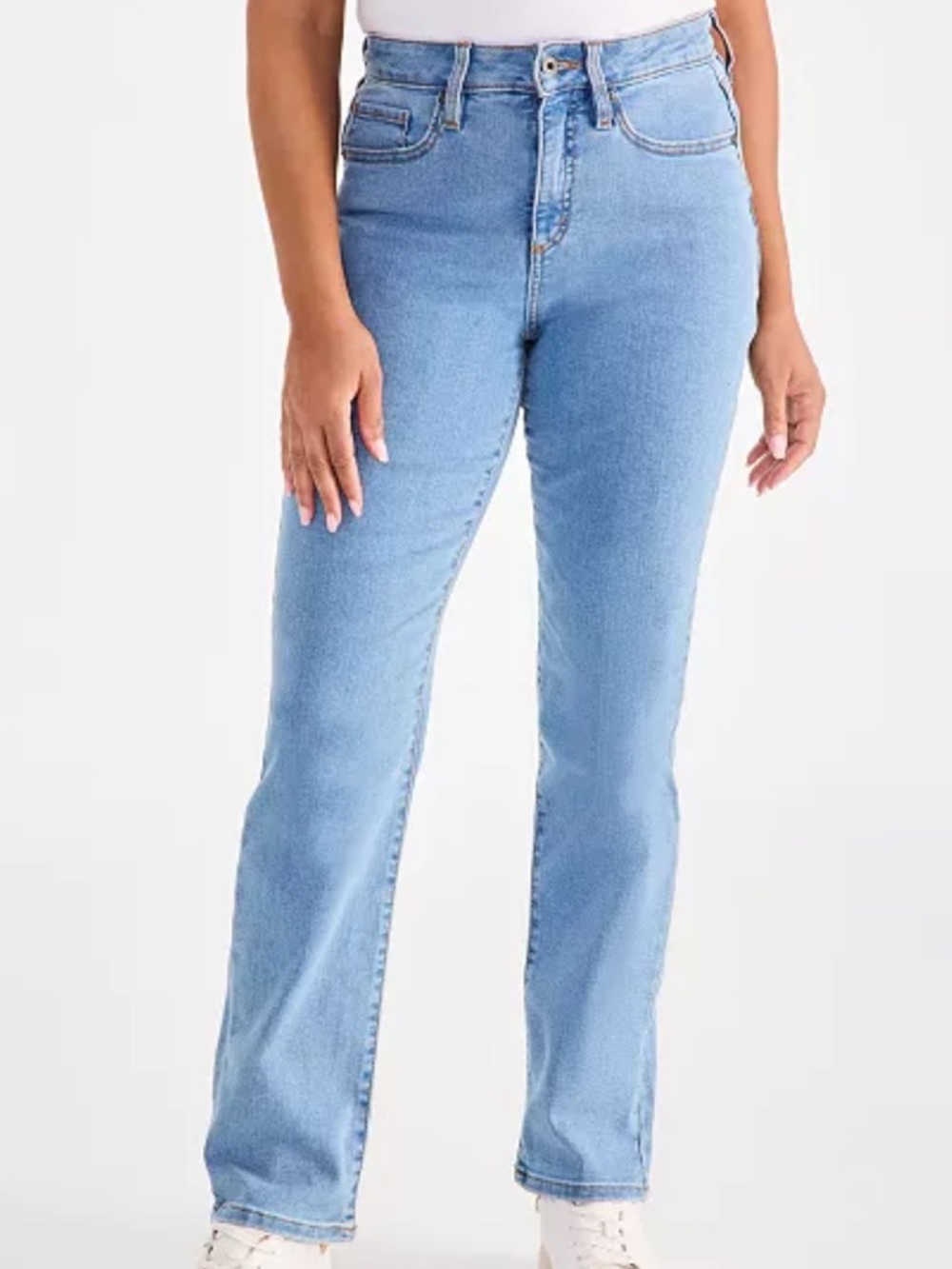 Style & Co. Light Blue Easy Fit Petite Straight Leg Jeans - Size 12P SHORT - Picture 5 of 8